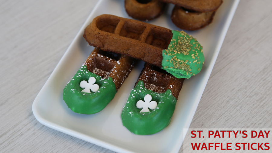 Vegan + GF St. Patty’s Day Waffle Sticks- Holstein Housewares + Bettersweet