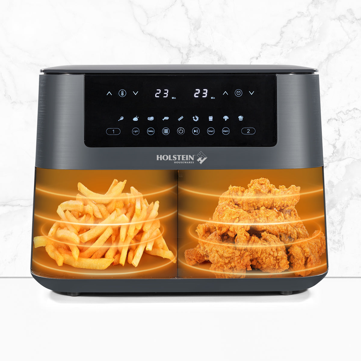 8.4 QT DUAL BASKET DIGITAL AIR FRYER