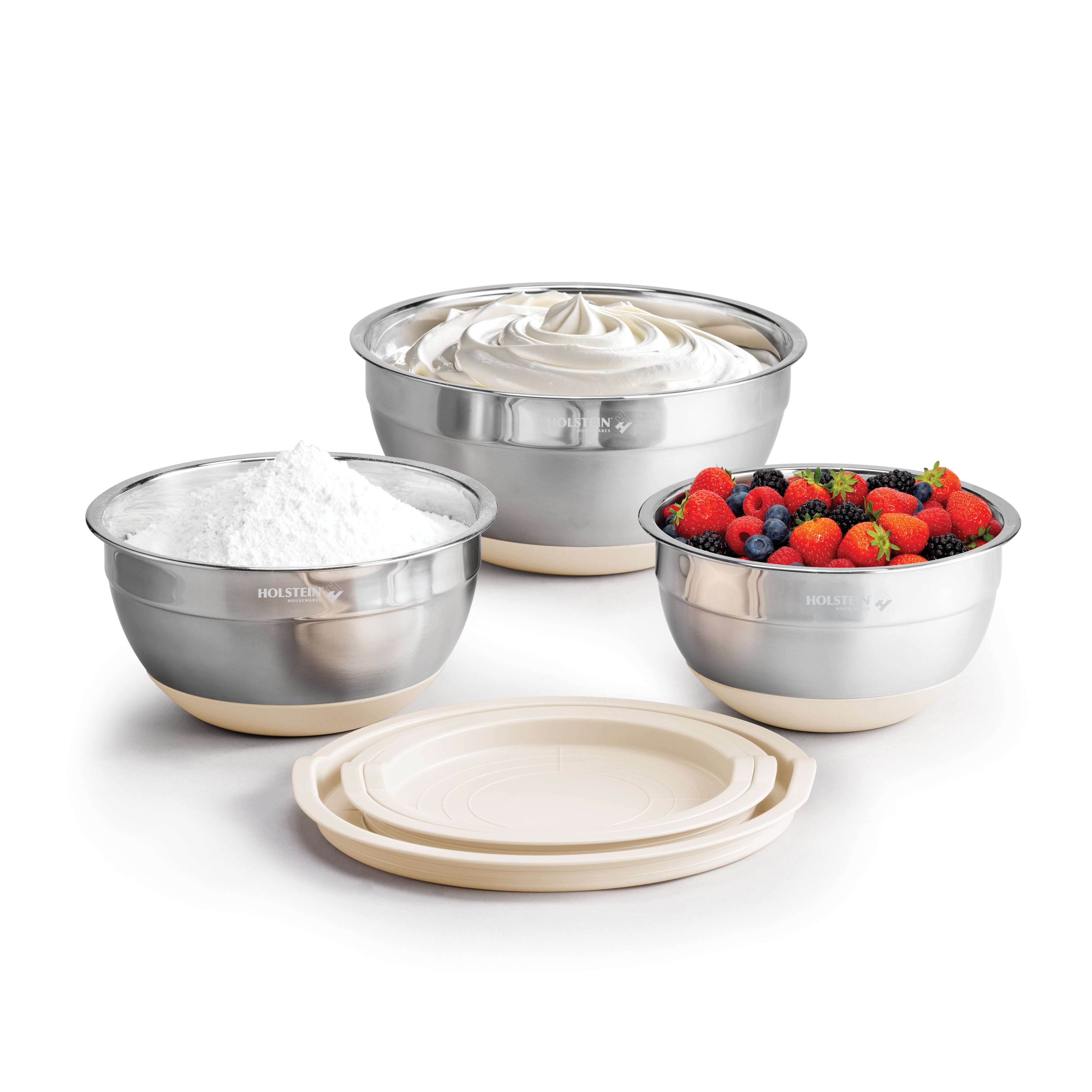 Bowls de Acero Inoxidable con Tapa