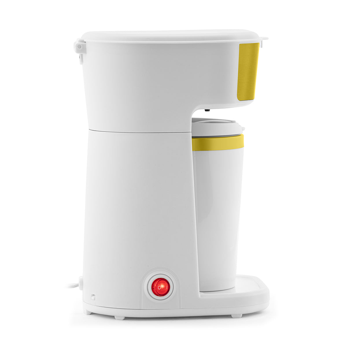 PERSONAL COFFEE MAKER WHITE & GOLD COLOR