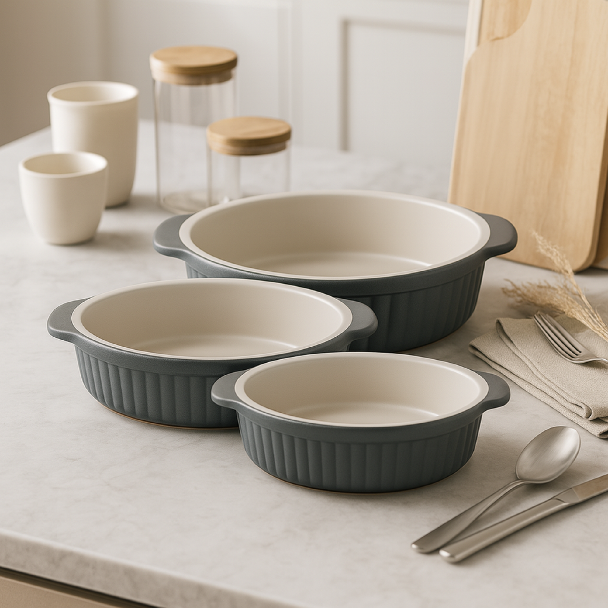Set para Hornear Ovalado 3 Piezas