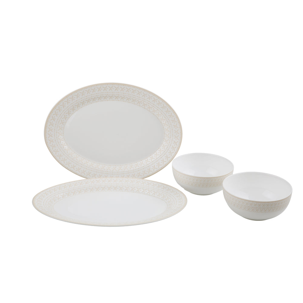 Set de servir x 4 piezas