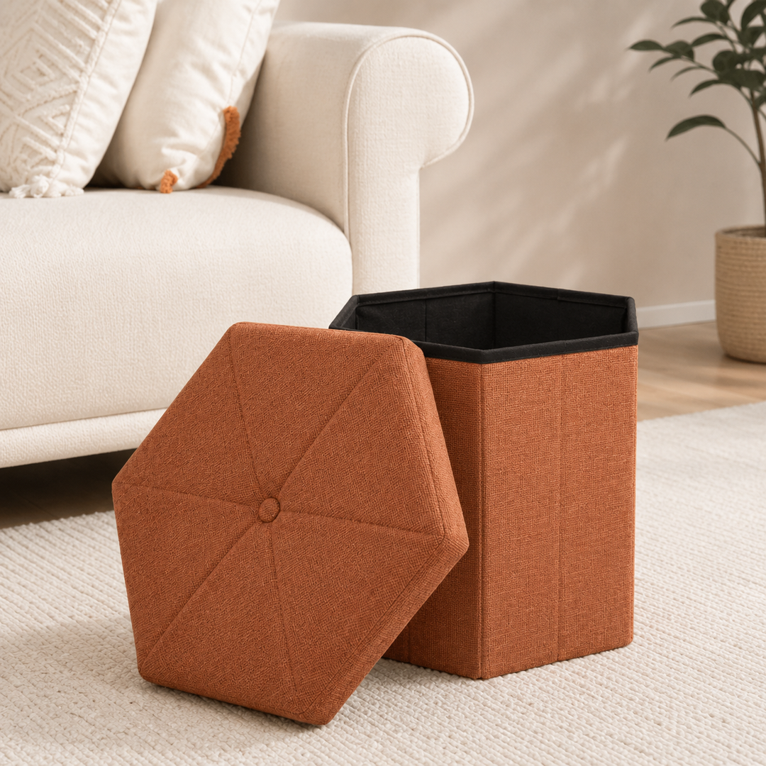 OTTOMAN PLEGABLE CON ALMACENAMIENTO - imagen 3