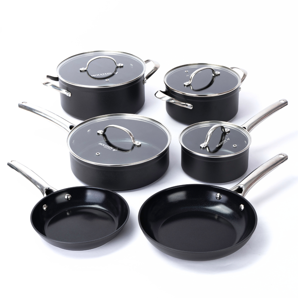 10-PIECE CERAMIC PRO COOKWARE