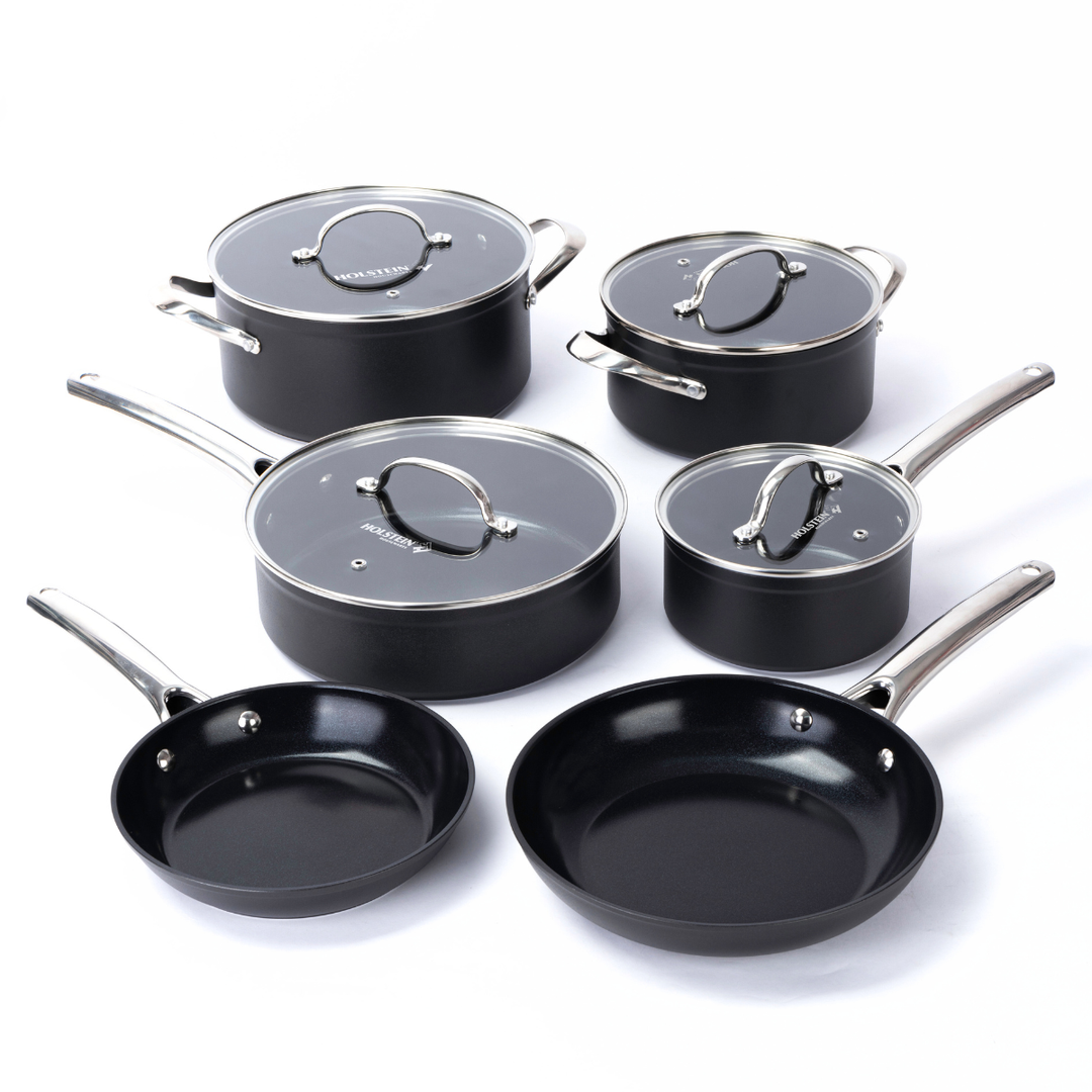 10-PIECE CERAMIC PRO COOKWARE