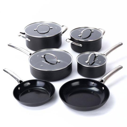 10-PIECE CERAMIC PRO COOKWARE
