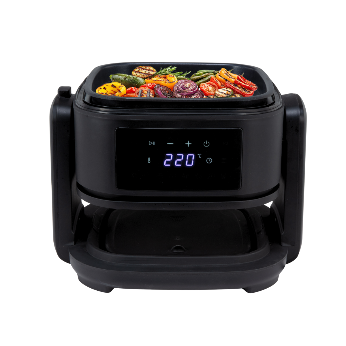 2-in-1 Glass Air Fryer and Grill
