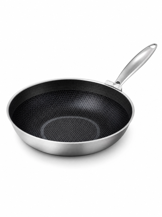 WOK DE ACERO INOXIDABLE DE 30 CM - imagen 1