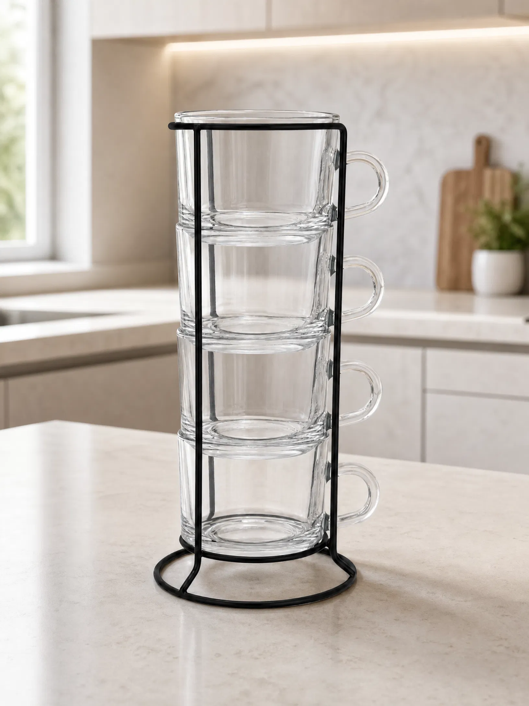 JUEGO DE CAFÉ DE VIDRIO DE 5 PIEZAS - imagen 3
