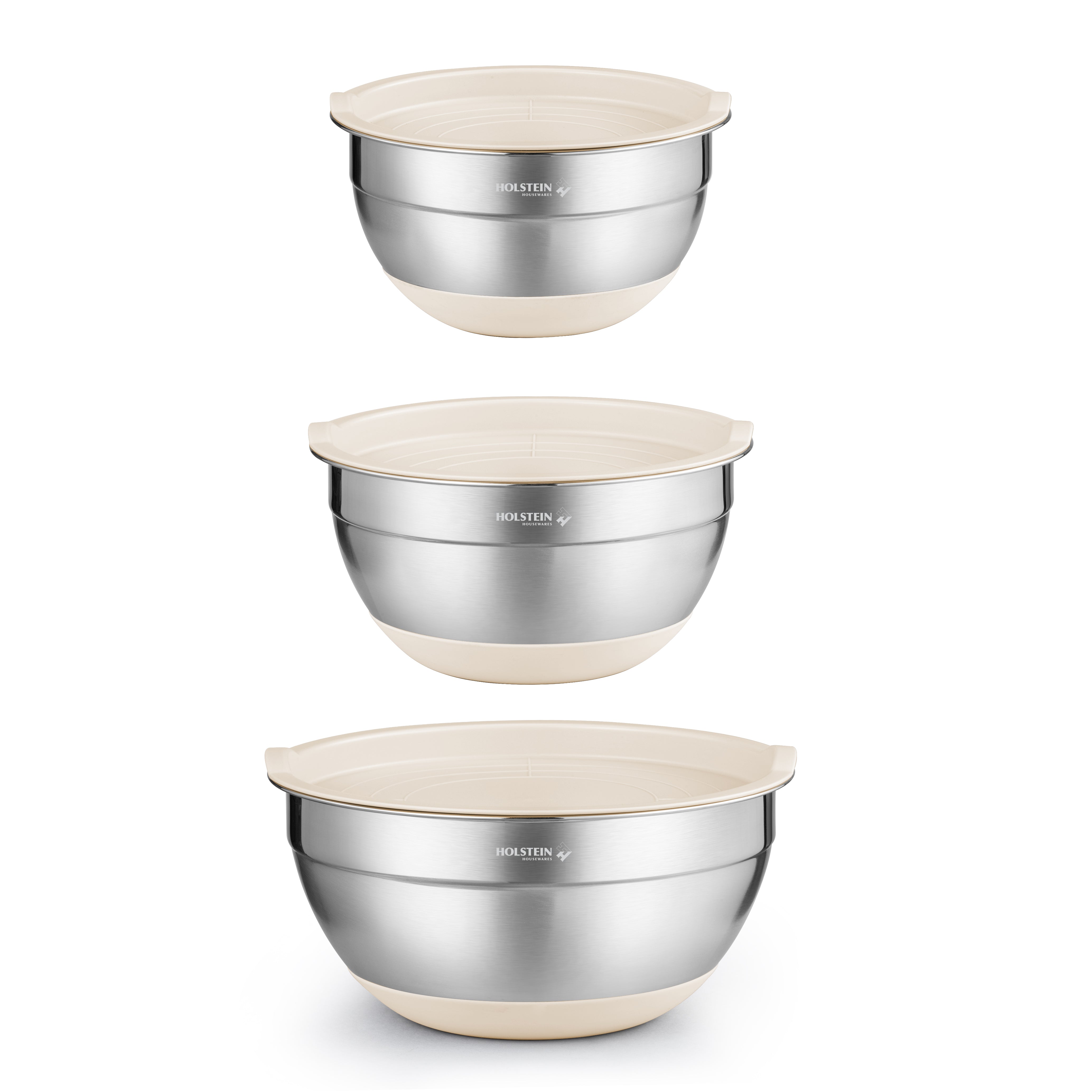 Bowls de Acero Inoxidable con Tapa