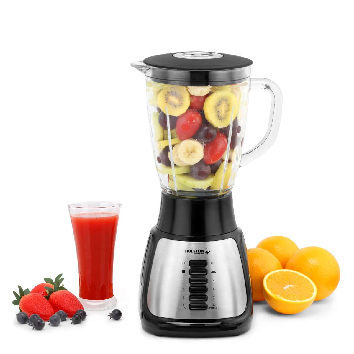 8-SPEED BLENDER WITH GLASS JAR