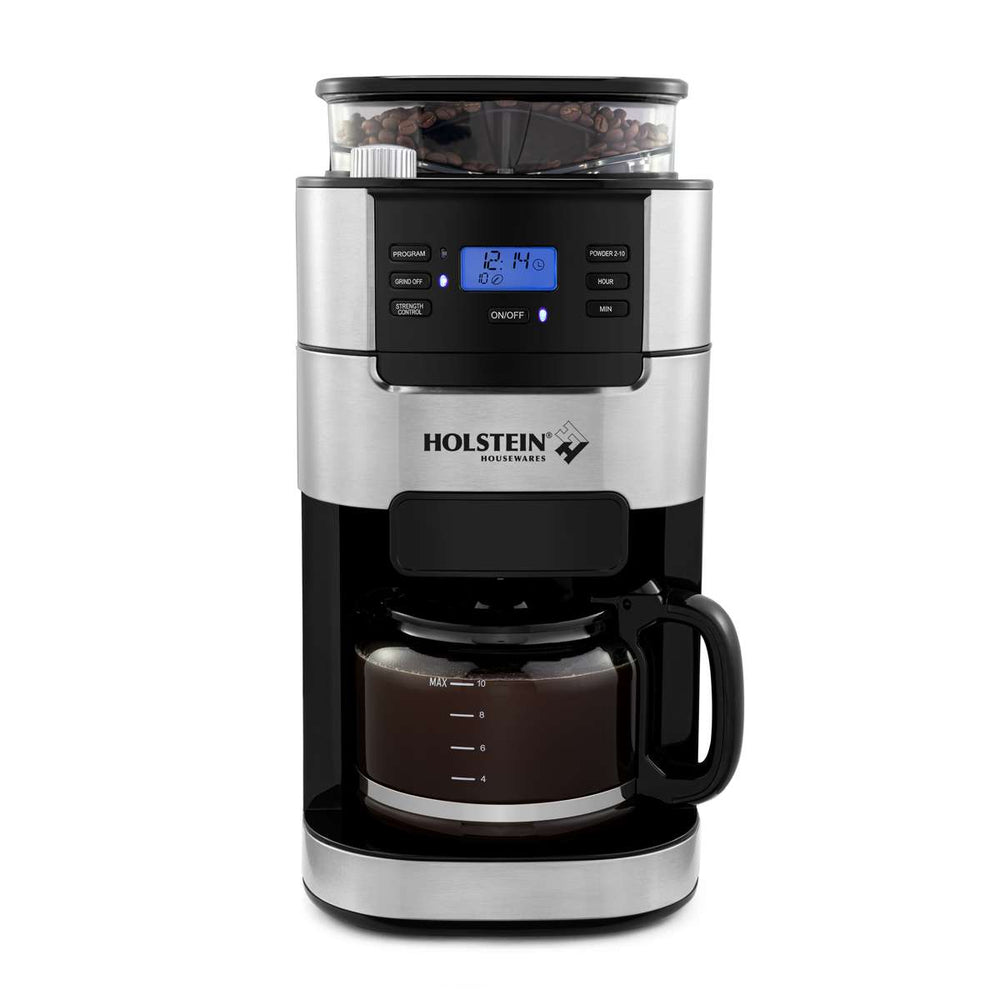 10-CUP GRIND AND BREW PROGRAMMABLE COFFEE MAKER