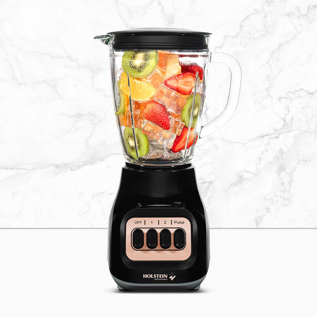 2-SPEED BLENDER WITH GLASS JAR
