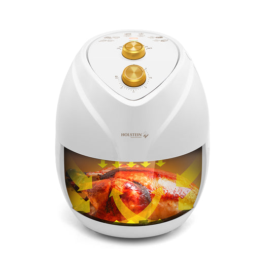 4.8QT AIR FRYER WHITE &amp; GOLD COLOR