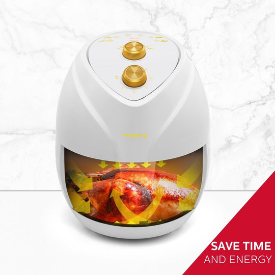 4.8QT AIR FRYER WHITE &amp; GOLD COLOR