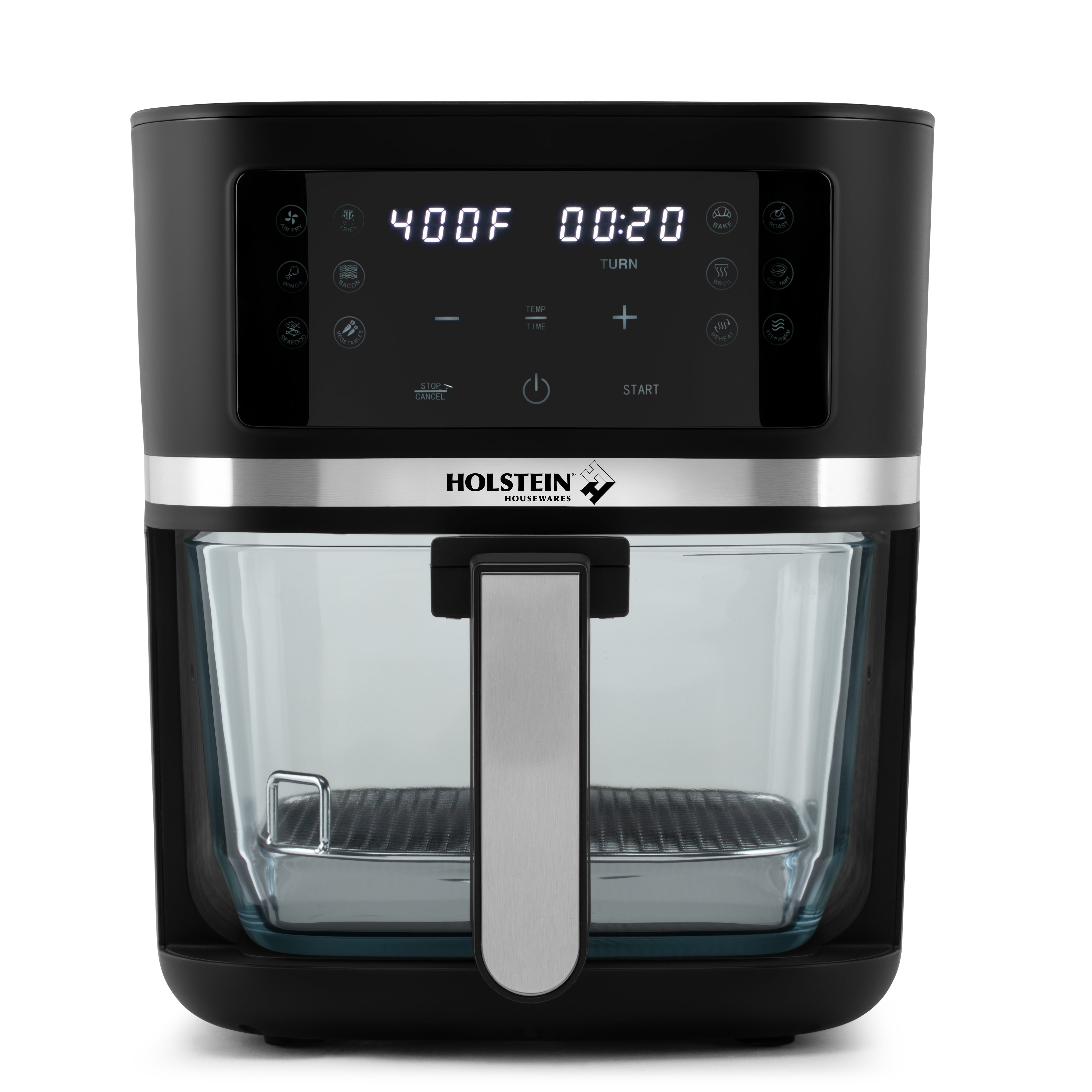 4.75 QT DIGITAL GLASS AIR FRYER