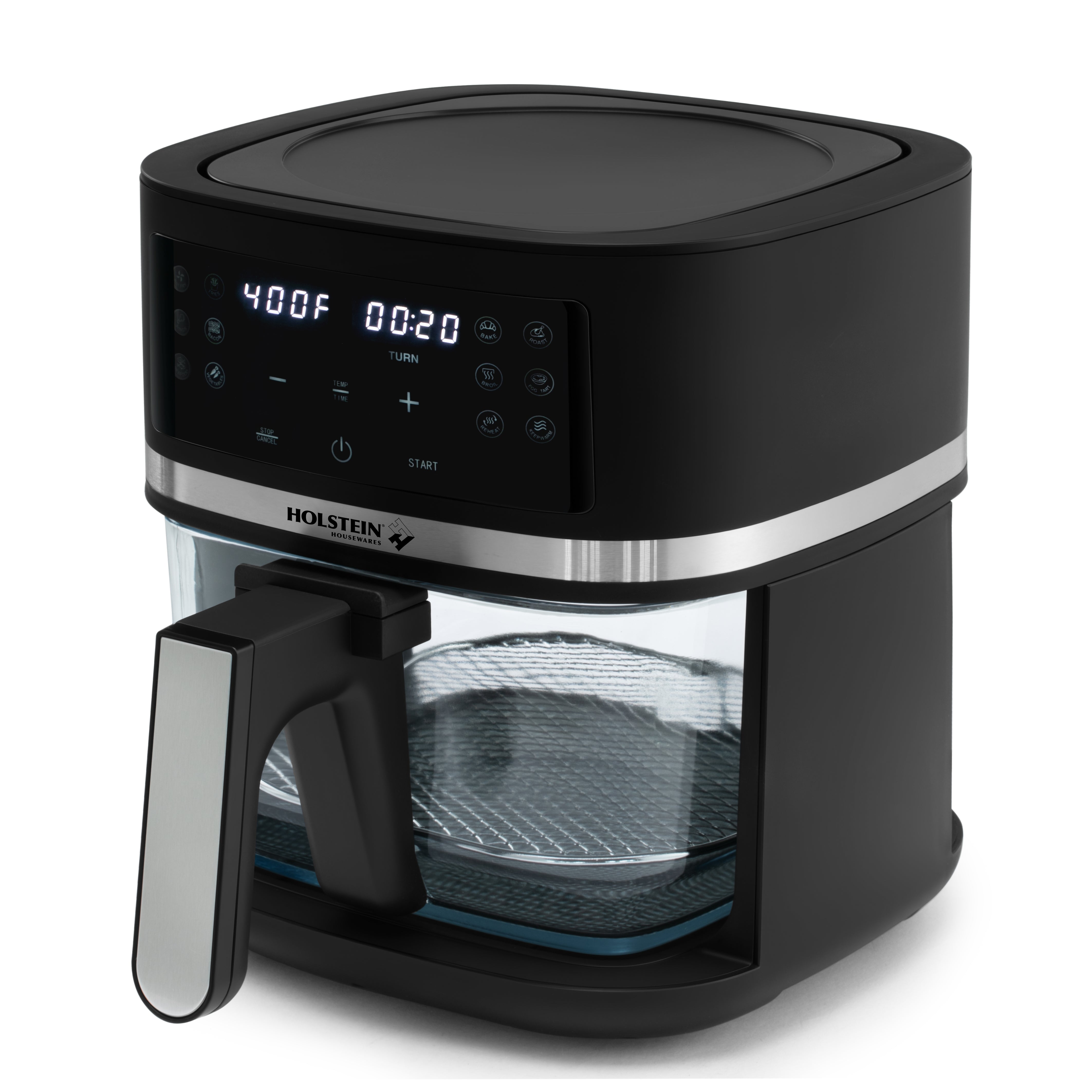 4.75 QT DIGITAL GLASS AIR FRYER