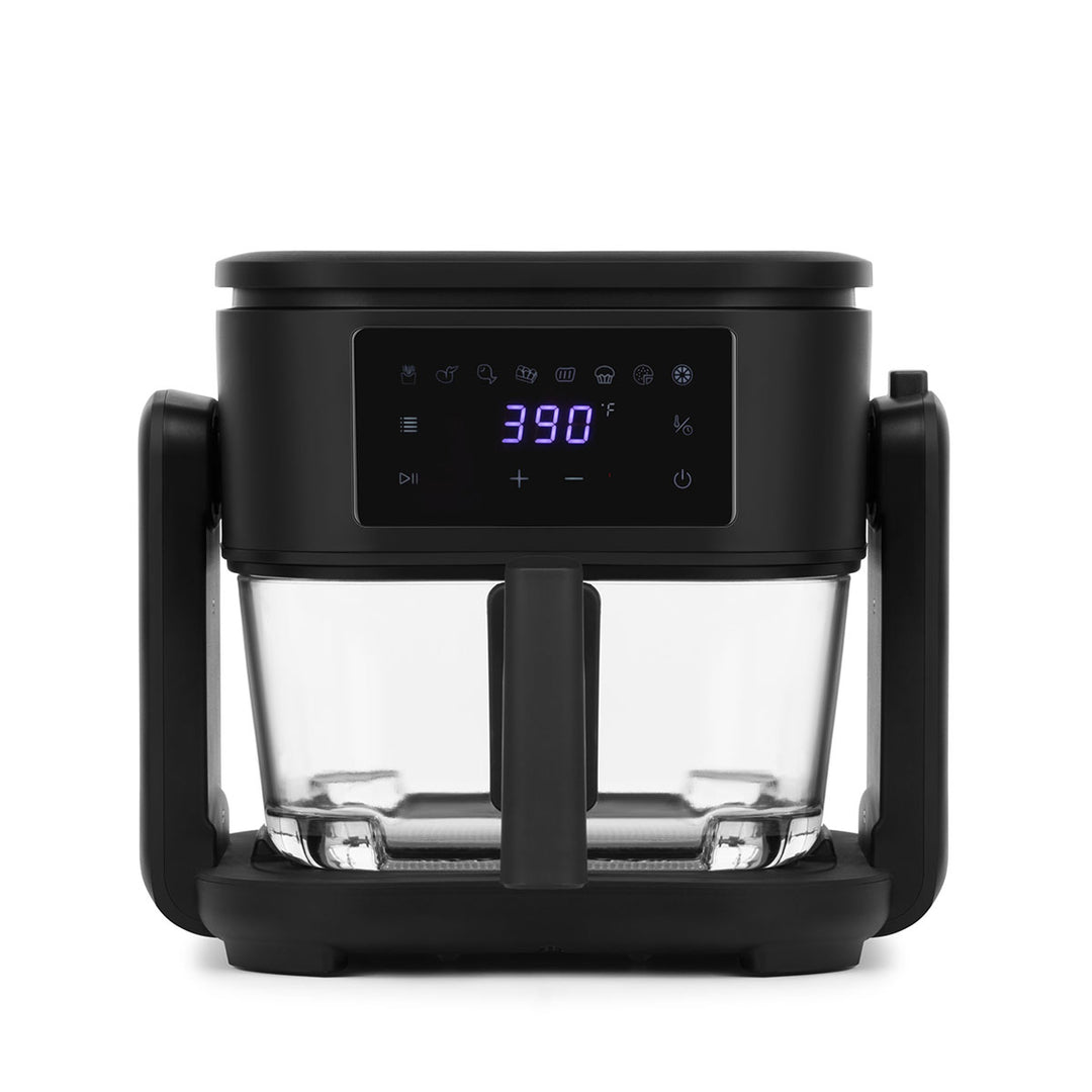 2-IN-1 GLASS AIR FRYER AND GRILL