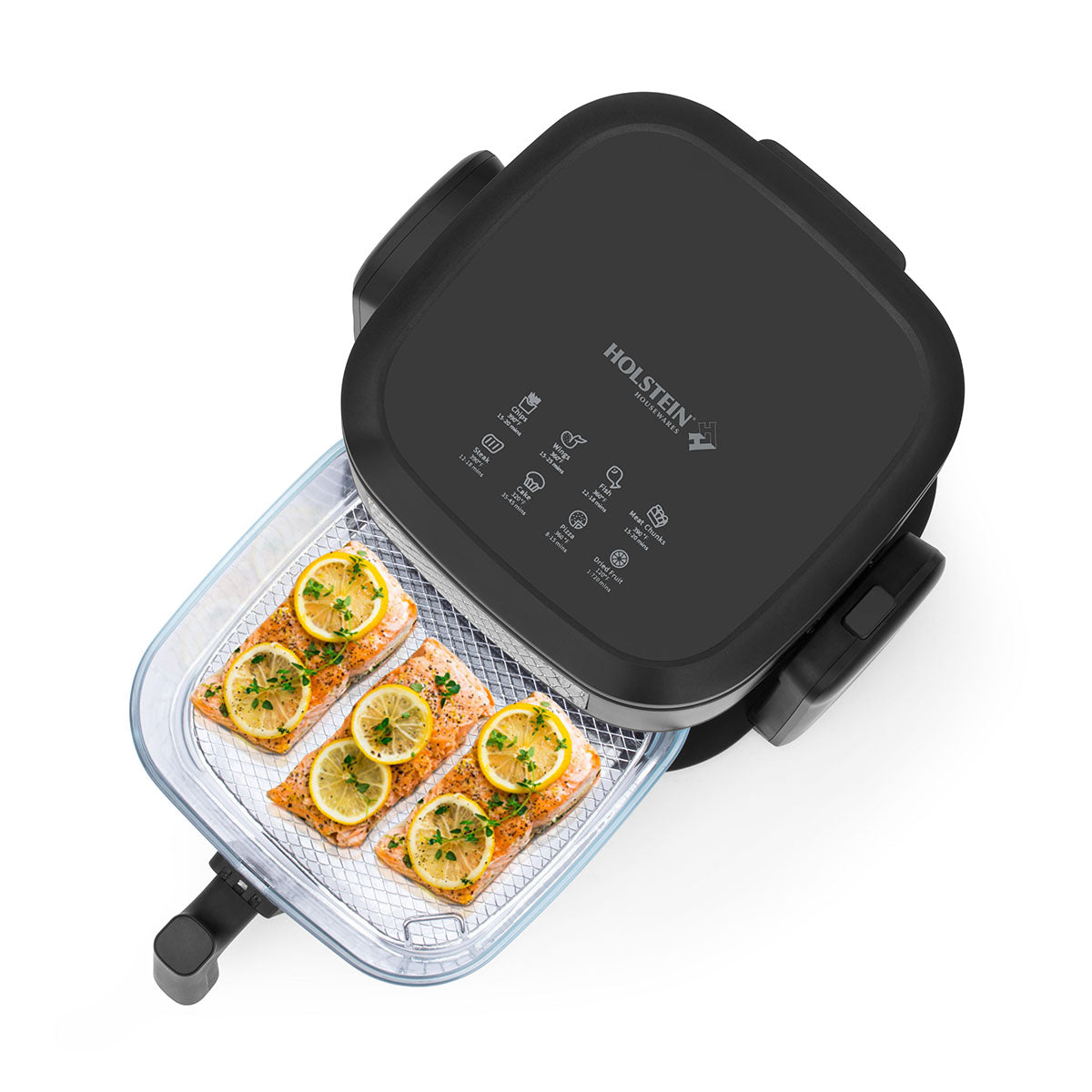 2-in-1 Glass Air Fryer and Grill