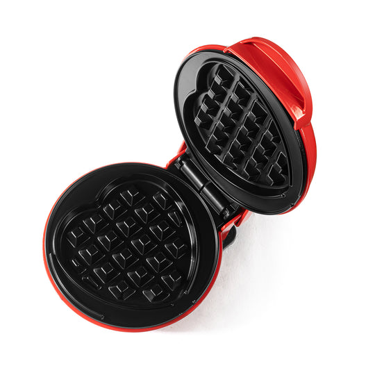WAFLER PERSONAL EN FORMA DE CORAZÓN DE 4 PULGADAS